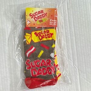 SockoPath Sugar Daddy Funny Novelty Low Cut Socks Adults One Size 2 Pairs